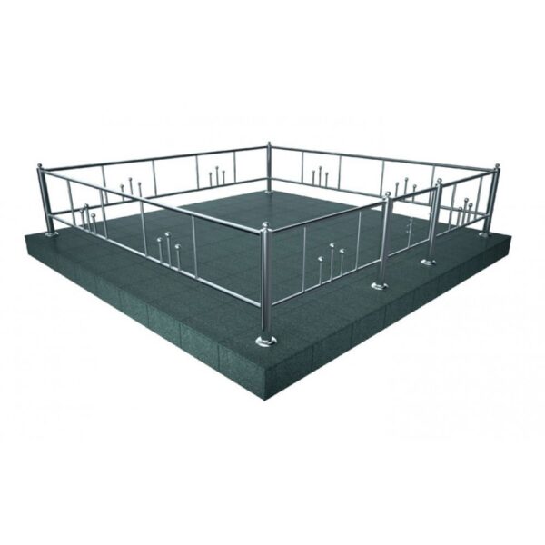 Ограда из нержавейки 04